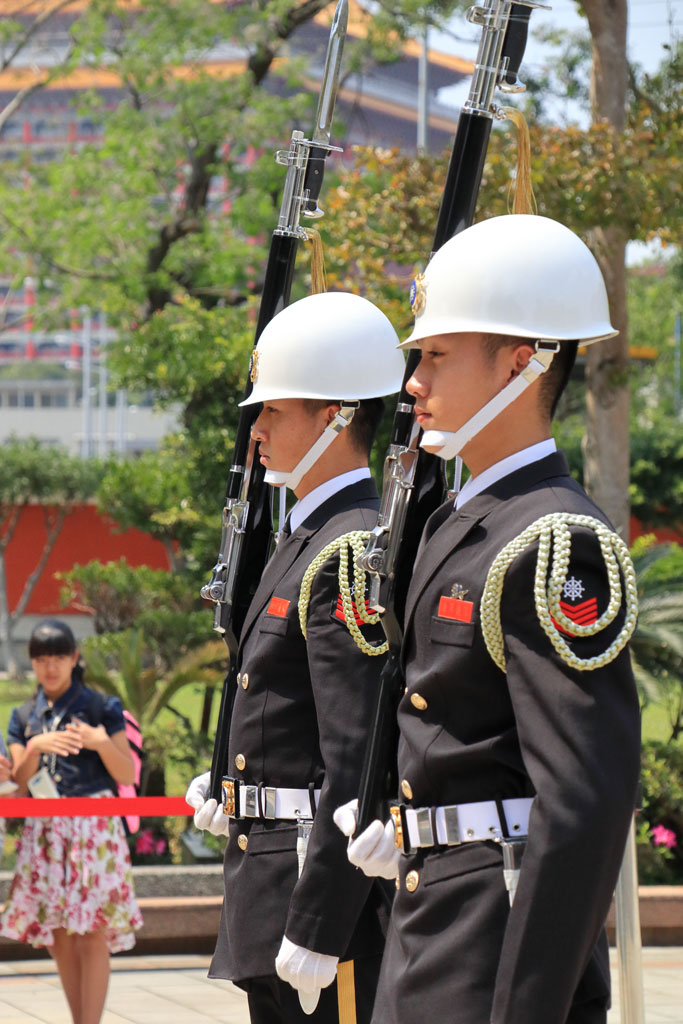台湾台北市「国民革命忠烈祠」海軍所属の衛兵