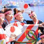 沼津市「大瀬まつり」祭り衣装の女性陣