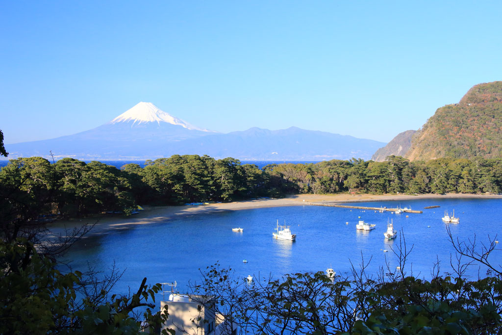 沼津市「戸田港」富士と戸田港