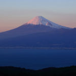 中伊豆「達磨山」夕景の富士