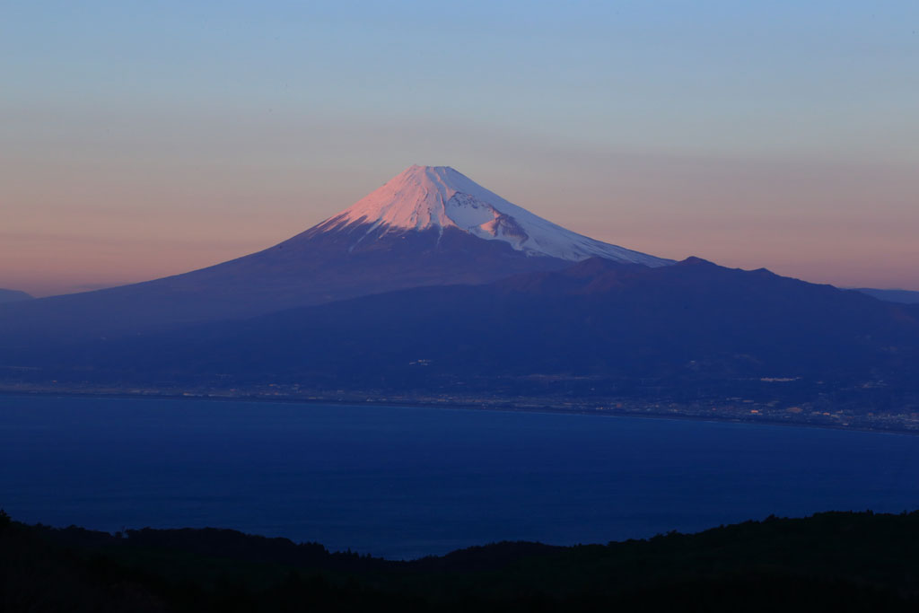 伊豆の夕日・夕景１０選「達磨山からの富士」