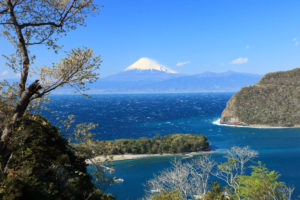 伊豆富士山絶景「沼津市戸田」戸田港からの早春の富士