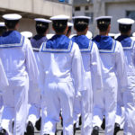 下田市「下田 黒船祭り」海上自衛隊の若き水兵のパレード