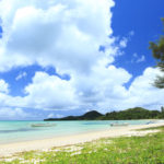 石垣島「底地ビーチ」夏雲に映える底地ビーチ