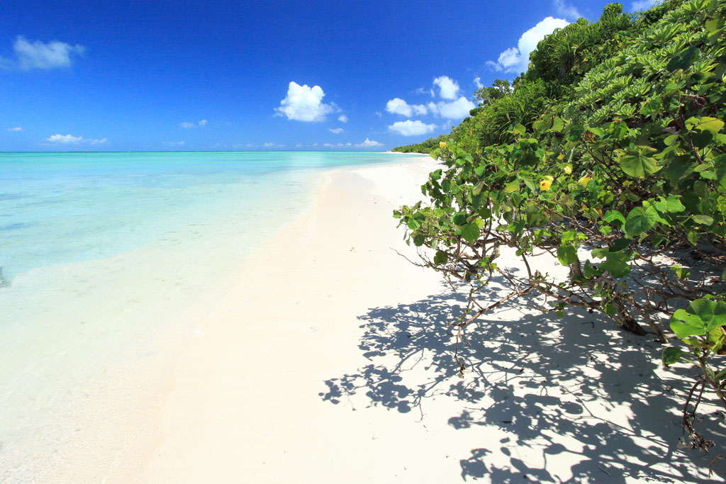 竹富島「コンドイビーチ」白砂とソーダブルーの世界