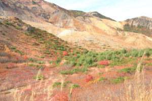 福島県「浄土平の秋」荒涼とした紅葉風景