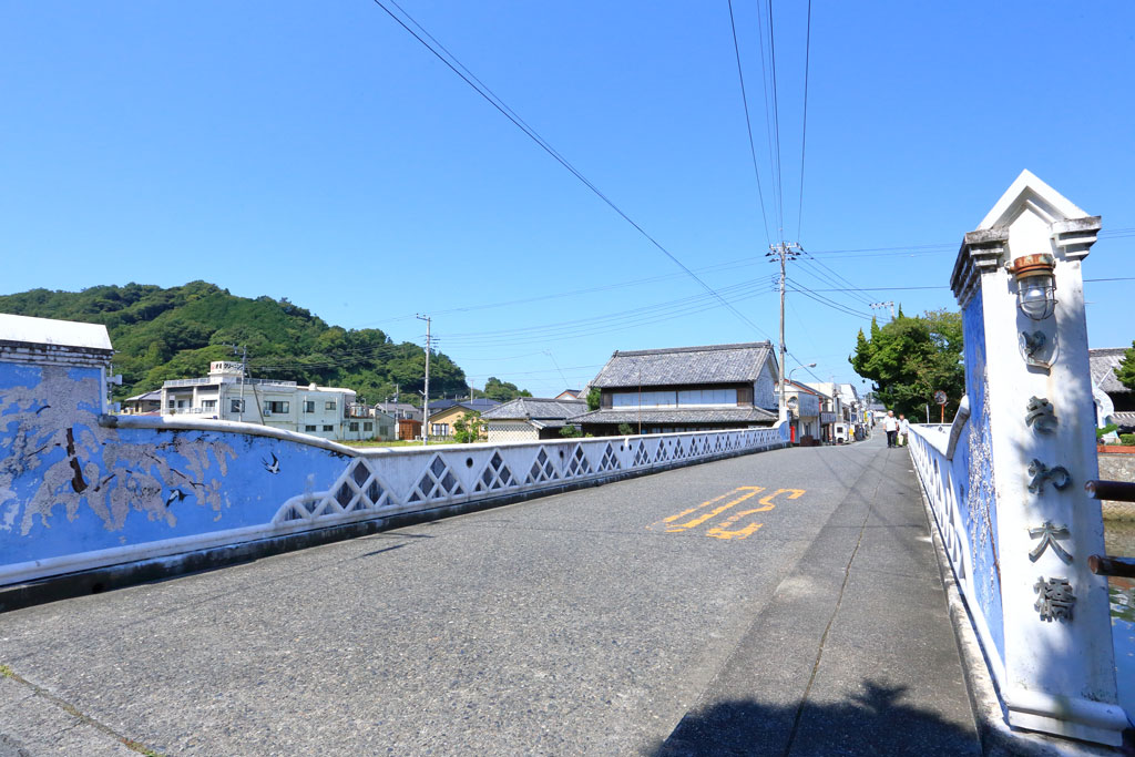 伊豆松崎町「中瀬邸」漆喰鏝絵の「ときわ橋」