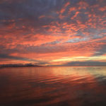 石垣島「フサキビーチ」茜色に燃える空と海