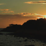 石垣島「観音崎」灯台に沈む夕日