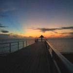 石垣島「フサキビーチ」夕景に染まる桟橋