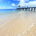 石垣島「フサキビーチ」ビーチ桟橋の風景