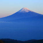 伊豆市「達磨山」朝焼けの富士山