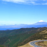 伊豆市「達磨山」遠く富士を望む